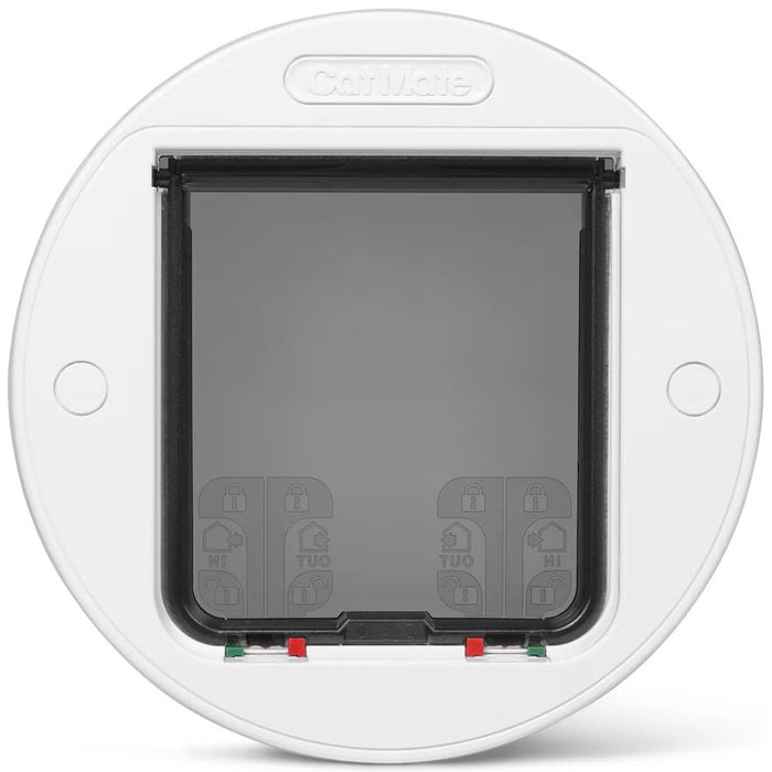 Cat Mate Large Glass Fitting Cat Flap White (357W)