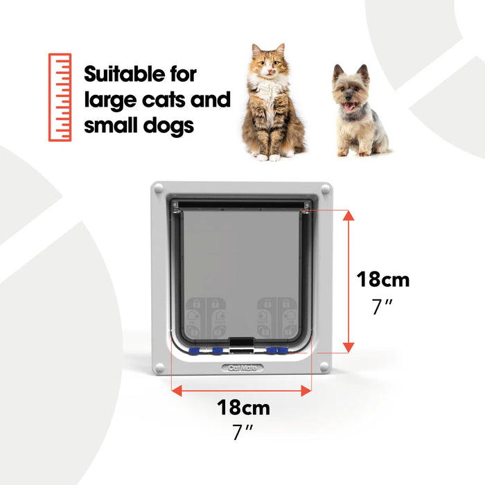 Cat Mate White Large Cat Small Dog Flap (221W)