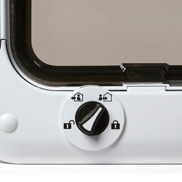 Cat Mate White Rotary 4 Way Locking Cat Flap (358W)