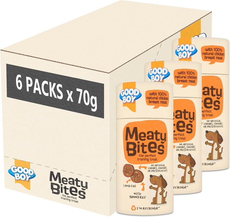 Good Boy Meaty Bites Chicken With Rice 70g Case Of 6