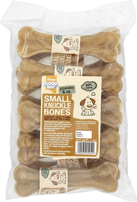 Good Boy Small Rawhide Knuckle Bones 10 Pack