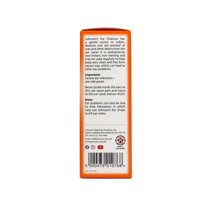 Johnsons Ear Cleanser For Dogs And Cats 50ml