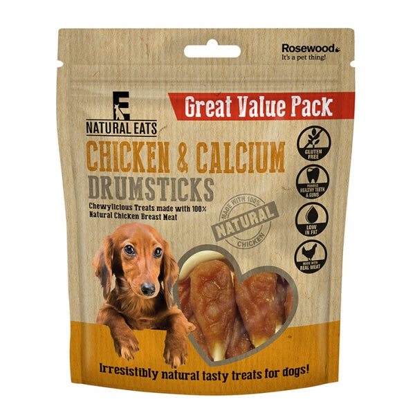 Natural Eats Chicken And Calcium Drumsticks 350g