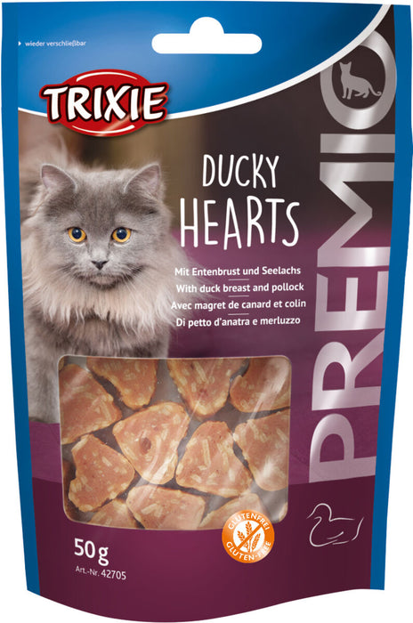 Trixie Premio Ducky Hearts For Cats 50g