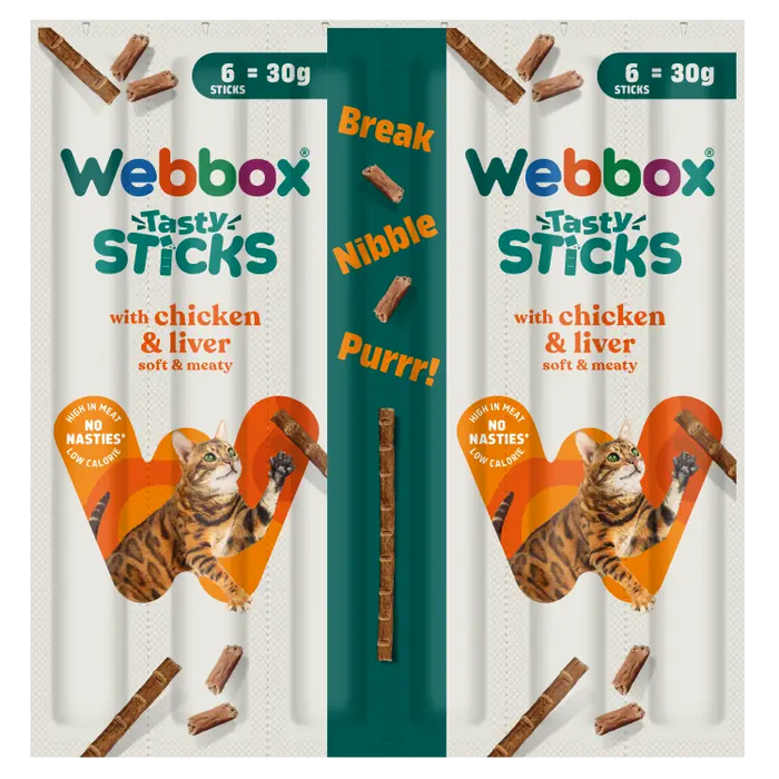 Webbox Cat Tasty Sticks With Chicken And Liver (6 x 5g)