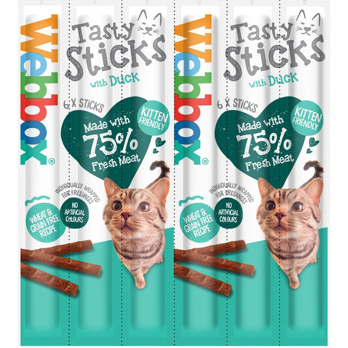 Webbox Cat Tasty Sticks With Duck (6 x 5g)