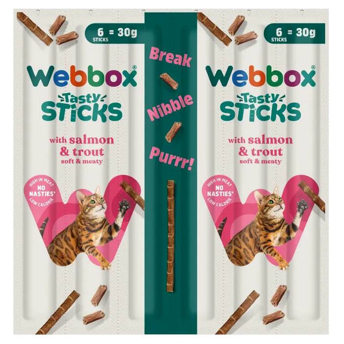 Webbox Cat Tasty Sticks With Salmon And Trout (6 x 5g)