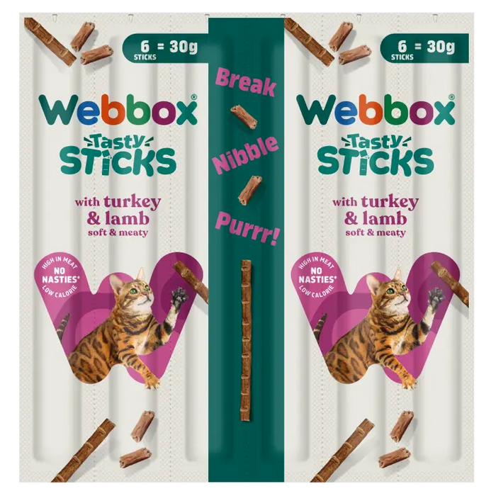 Webbox Cat Tasty Sticks With Turkey And Lamb (6 x 5g)