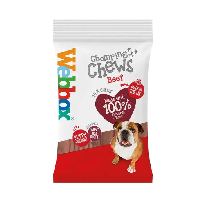 Webbox Chomping Sticks Beef 200g Case Of 10 Packs