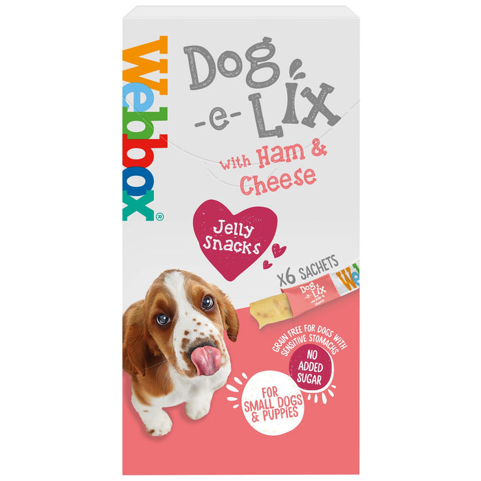Webbox Dog-E-Lix Ham And Cheese Dog Treats (6 x 15g)