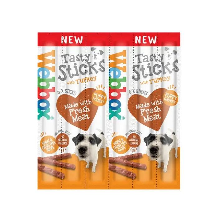 Webbox Small Dog Tasty Sticks With Turkey (6 x 5g)