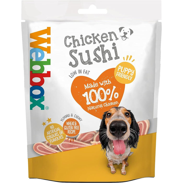Webbox Chicken Sushi Dog Treats 80g Case Of 11 Packs