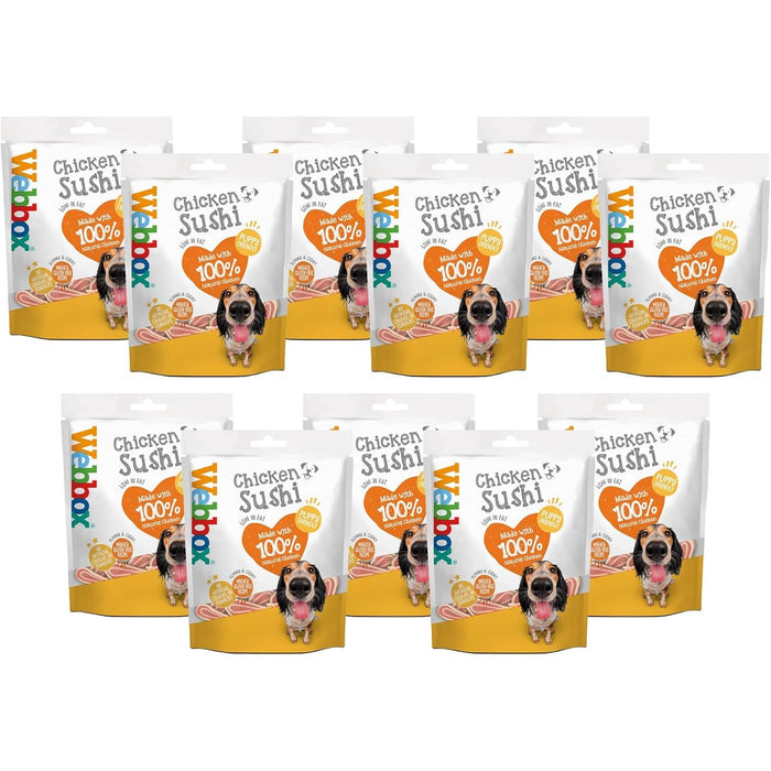 Webbox Chicken Sushi Dog Treats 80g Case Of 11 Packs