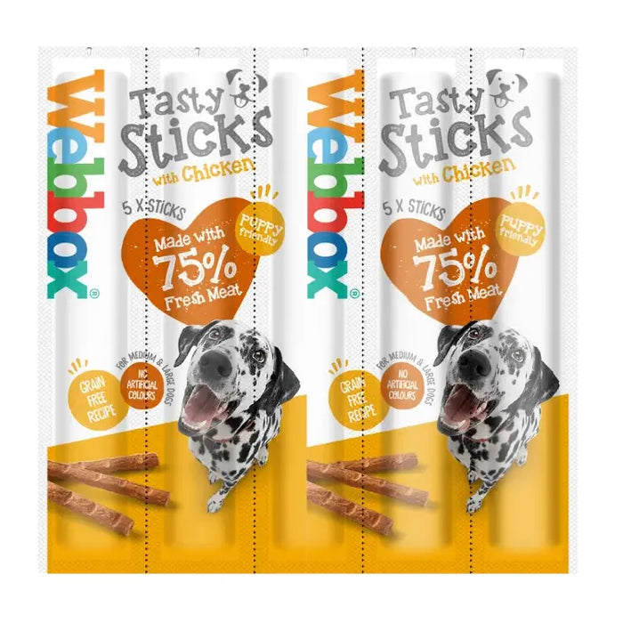 Webbox Dog Tasty Sticks With Chicken (5 x 11g)
