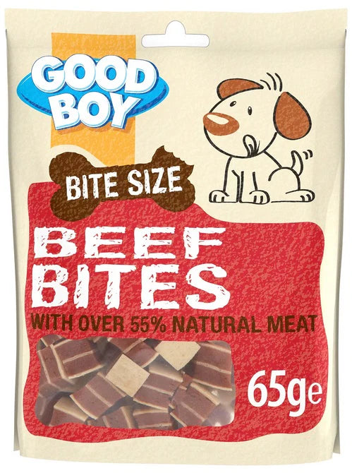 Beef Bites, Duck Bites and Chicken Bites 65g