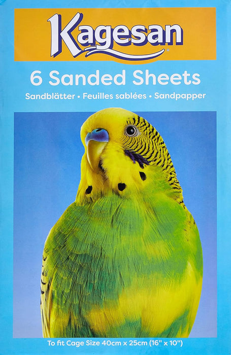 18 Kagesan Blue Sanded Bird Sheets 16" x 10"