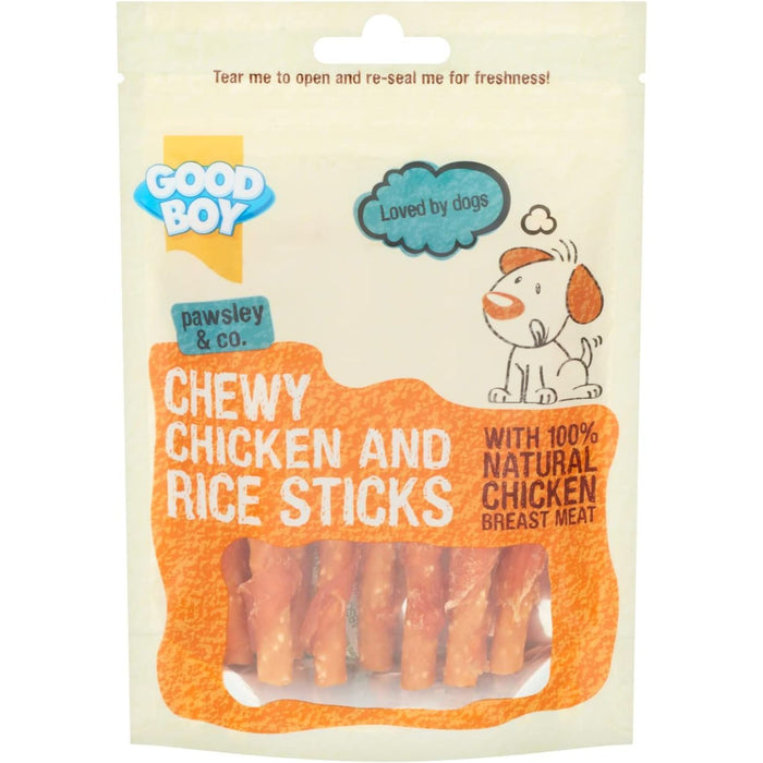 10 x Good Boy Chicken With Rice Sticks 90g Full Case