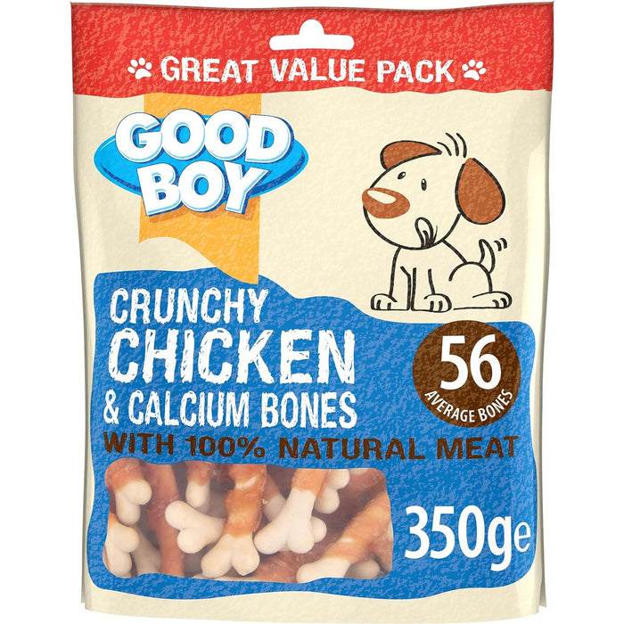 3 x Good Boy Chicken and Calcium Bones 350g Case