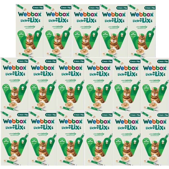 Webbox Lick-E-Lix With Real Catnip Cat Treats (5 x 15g)
