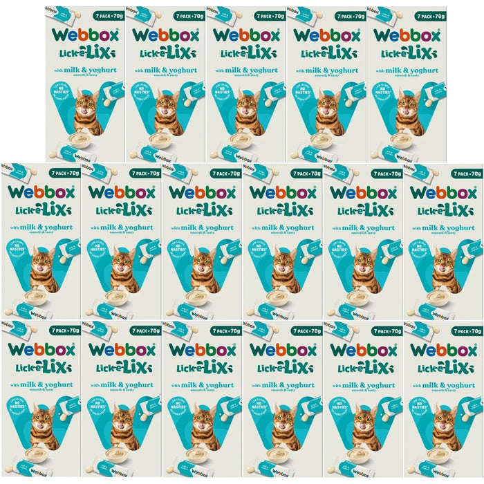 Webbox Lick-E-Lix Milk And Yoghurt Cat Treats (7 x 10g)
