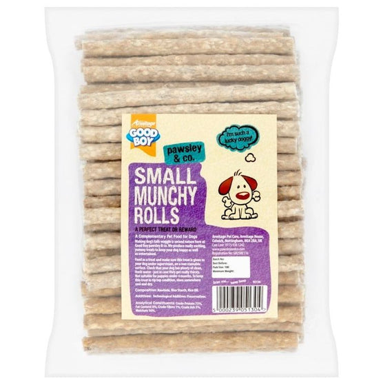 Good Boy Small Munchy Rolls Plain 100 Pack