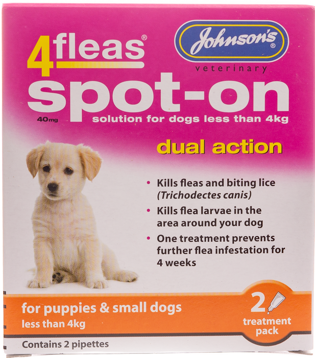 Johnsons 4Fleas Spot On For Puppies And Small Dogs