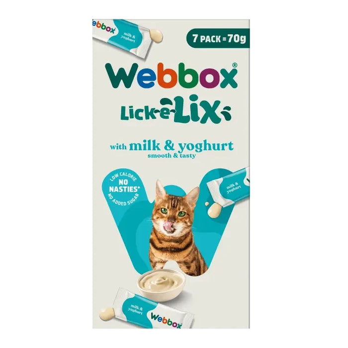 Webbox Lick-E-Lix Milk And Yoghurt Cat Treats (7 x 10g)