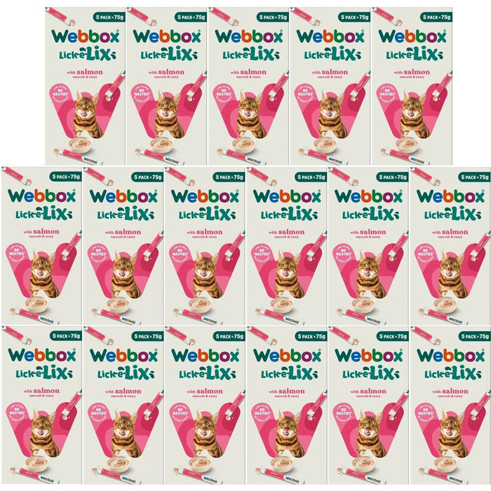 Webbox Lick-E-Lix Salmon Cat Treats (5 x 15g)
