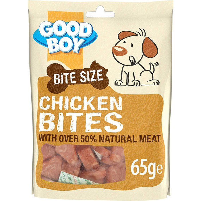 Case of 10 Good Boy Chicken Bites 65g