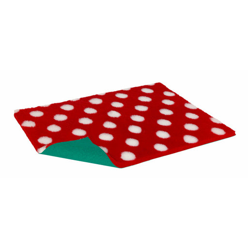 Oval Vetbed Original Red With White Polka Dot