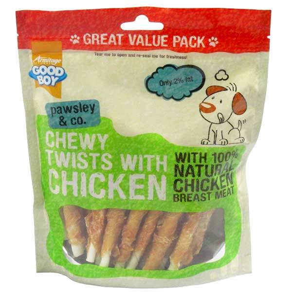Good Boy Pawsley & Co Chewy Twists With Chicken