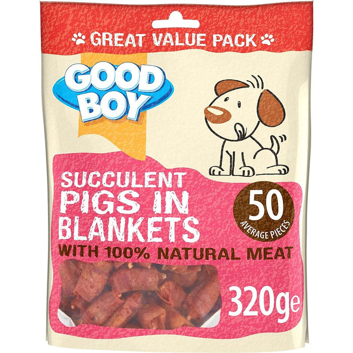 3 x Good Boy Succulent Pigs In Blankets 320g Case